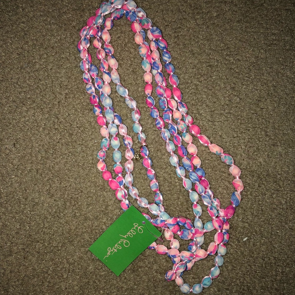 NWT Lilly pulitzer necklace aquadesiac print